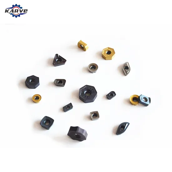 Karvetools High Quality CNC Machine Cutting Tools CVD Coating Lnmu03 Exn03 High Feed Milling Inserts High Feed Milling Cutter Tools Face Milling Tools